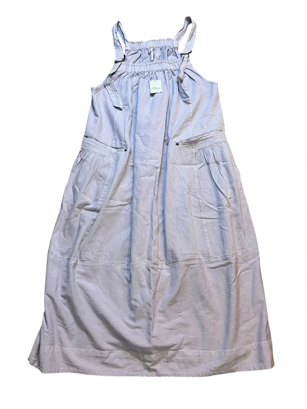 Free People Machu Barrel A-Line Midi Dress Womens Medium Orchid Hush MSRP $168